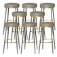Glam Style Bar Stool Backless Leather Counter Stool for Bristol
