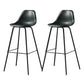 Faux Leather Dining Stools Contemporary Armless Bar Stools with Metal Base Green 2 Piece Set Clearhalo 'Bar Furniture' 'Bar Stools' 'bar_stools' 'furn' 'furn_bar_stools' 'Furniture' 'Kitchen & Dining Furniture' 6687029