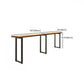 Modern Bar Table Set 1/7 Pieces Solid Wood Rectangle Bar table with Backless Stools Clearhalo 'Bar Furniture' 'furn' 'furn_home_bar_bar_sets' 'Furniture' 'Home Bars & Bar Sets' 'home_bar_bar_sets' 'Kitchen & Dining Furniture' 6687270