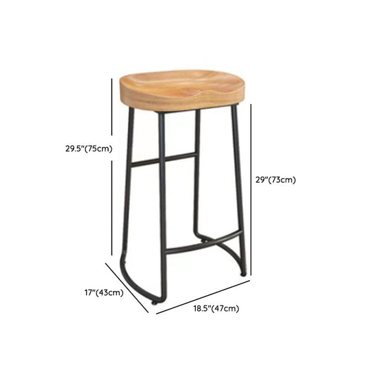 Modern Bar Table Set 1/7 Pieces Solid Wood Rectangle Bar table with Backless Stools Clearhalo 'Bar Furniture' 'furn' 'furn_home_bar_bar_sets' 'Furniture' 'Home Bars & Bar Sets' 'home_bar_bar_sets' 'Kitchen & Dining Furniture' 6687271