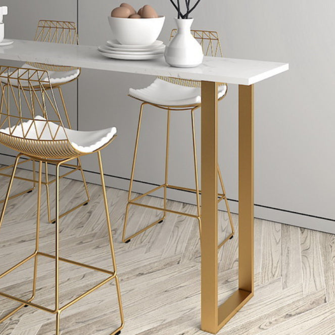 Faux Marble Table and Stool Set 1/2/3/4/5 Pieces Pub Dining Set Clearhalo 'Bar Furniture' 'furn' 'furn_home_bar_bar_sets' 'Furniture' 'Home Bars & Bar Sets' 'home_bar_bar_sets' 'Kitchen & Dining Furniture' 6687281