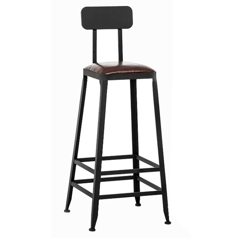 Industrial Style Bar Set 1/5 Pieces Solid Wood Rectangle Pub Dining Set for Indoor Black 30"H Stool (Single) Clearhalo 'Bar Furniture' 'furn' 'furn_home_bar_bar_sets' 'Furniture' 'Home Bars & Bar Sets' 'home_bar_bar_sets' 'Kitchen & Dining Furniture' 6687293