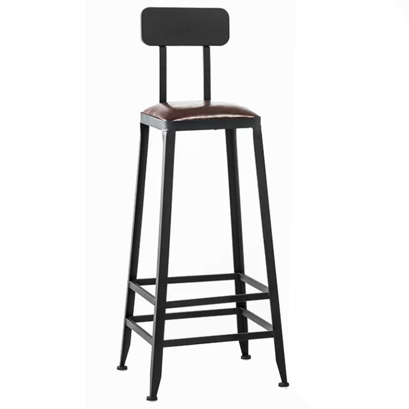 Industrial Style Bar Set 1/5 Pieces Solid Wood Rectangle Pub Dining Set for Indoor Black 31"H Stool (Single) Clearhalo 'Bar Furniture' 'furn' 'furn_home_bar_bar_sets' 'Furniture' 'Home Bars & Bar Sets' 'home_bar_bar_sets' 'Kitchen & Dining Furniture' 6687295