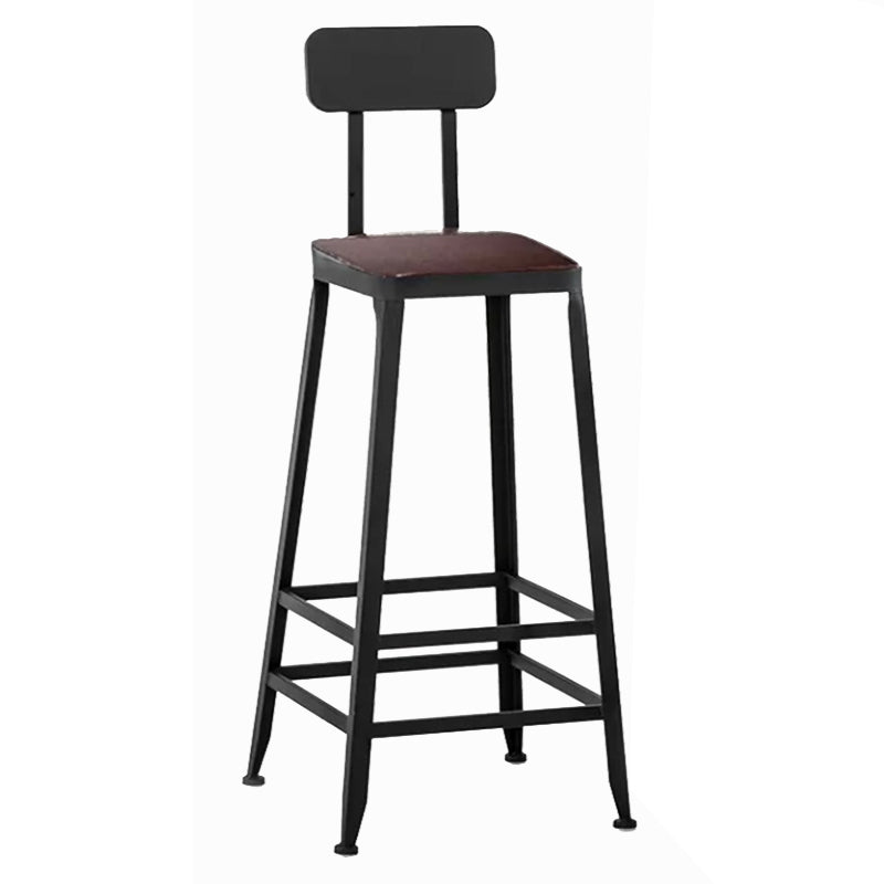 Industrial Style Bar Set 1/5 Pieces Solid Wood Rectangle Pub Dining Set for Indoor Brown 30"H Stool (Single) Clearhalo 'Bar Furniture' 'furn' 'furn_home_bar_bar_sets' 'Furniture' 'Home Bars & Bar Sets' 'home_bar_bar_sets' 'Kitchen & Dining Furniture' 6687300