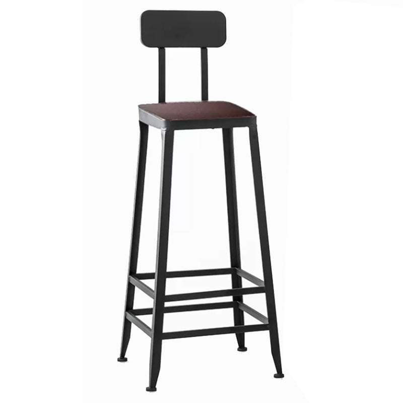 Industrial Style Bar Set 1/5 Pieces Solid Wood Rectangle Pub Dining Set for Indoor Brown 31"H Stool （Single） Clearhalo 'Bar Furniture' 'furn' 'furn_home_bar_bar_sets' 'Furniture' 'Home Bars & Bar Sets' 'home_bar_bar_sets' 'Kitchen & Dining Furniture' 6687301
