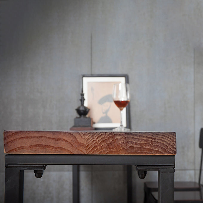Industrial Style Bar Set 1/5 Pieces Solid Wood Rectangle Pub Dining Set for Indoor Clearhalo 'Bar Furniture' 'furn' 'furn_home_bar_bar_sets' 'Furniture' 'Home Bars & Bar Sets' 'home_bar_bar_sets' 'Kitchen & Dining Furniture' 6687304