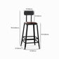 Industrial Style Bar Set 1/5 Pieces Solid Wood Rectangle Pub Dining Set for Indoor Clearhalo 'Bar Furniture' 'furn' 'furn_home_bar_bar_sets' 'Furniture' 'Home Bars & Bar Sets' 'home_bar_bar_sets' 'Kitchen & Dining Furniture' 6687311