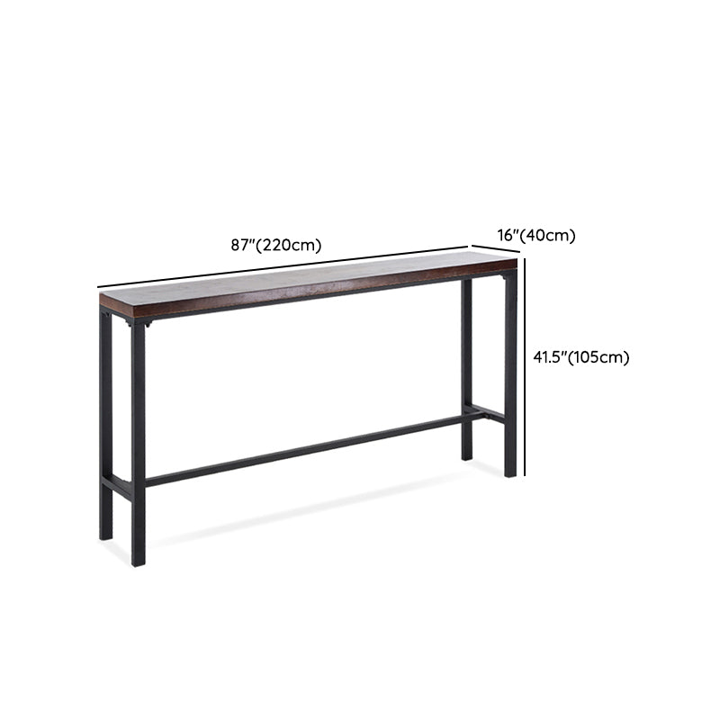 Industrial Style Bar Set 1/5 Pieces Solid Wood Rectangle Pub Dining Set for Indoor Clearhalo 'Bar Furniture' 'furn' 'furn_home_bar_bar_sets' 'Furniture' 'Home Bars & Bar Sets' 'home_bar_bar_sets' 'Kitchen & Dining Furniture' 6687318