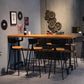 Industrial 1/2/7 Pieces Bar Table Set Rectangle Pine Wood Counter Table with High Stools Clearhalo 'Bar Furniture' 'furn' 'furn_home_bar_bar_sets' 'Furniture' 'Home Bars & Bar Sets' 'home_bar_bar_sets' 'Kitchen & Dining Furniture' 6687326