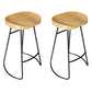 Contemporary Bar Table Set 1/2/4 Pieces Solid Wood Pub Table Set for Indoor Brown 29"H Stool (Set of 2) Clearhalo 'Bar Furniture' 'furn' 'furn_home_bar_bar_sets' 'Furniture' 'Home Bars & Bar Sets' 'home_bar_bar_sets' 'Kitchen & Dining Furniture' 6687341