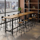 Ensemble de Table de Bar moderne 1/11 pièces, Table de comptoir rectangulaire en bois avec tabourets hauts
