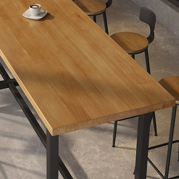 Ensemble de Table de Bar moderne 1/11 pièces, Table de comptoir rectangulaire en bois avec tabourets hauts