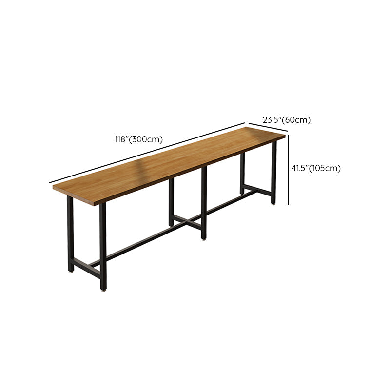 Ensemble de Table de Bar moderne 1/11 pièces, Table de comptoir rectangulaire en bois avec tabourets hauts