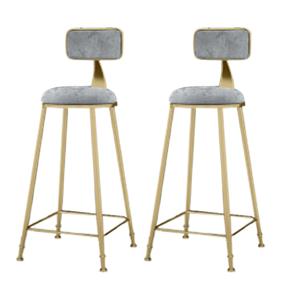 Glam Faux Marble 1/2/3 Pieces Bar Table Set Rectangle Bar Table with Metal Legs Grey 30"H Stools (Set of 2) Clearhalo 'Bar Furniture' 'furn' 'furn_home_bar_bar_sets' 'Furniture' 'Home Bars & Bar Sets' 'home_bar_bar_sets' 'Kitchen & Dining Furniture' 6687450