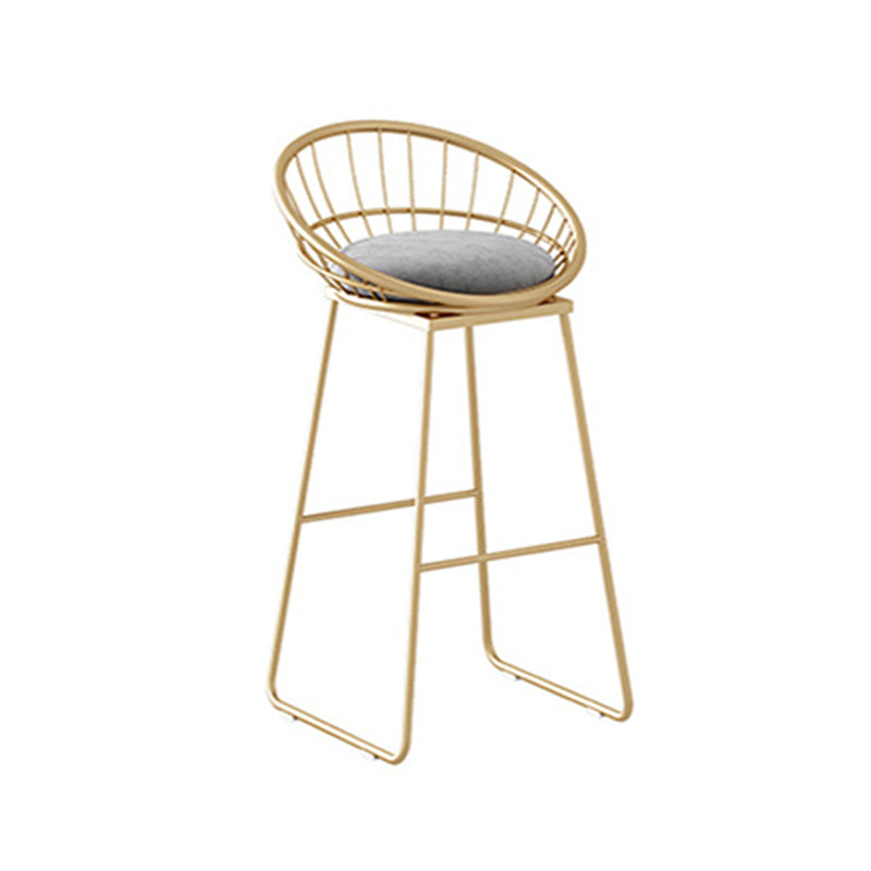 Modern Style Bar Table Set 1/2 Pieces Rectangle Bar Table with Upholstered Stool Gold 30"H Stool (Single) Clearhalo 'Bar Furniture' 'furn' 'furn_home_bar_bar_sets' 'Furniture' 'Home Bars & Bar Sets' 'home_bar_bar_sets' 'Kitchen & Dining Furniture' 6687478