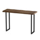 Modern Style Wood 1/2/3 Pieces Bar Table Set Rectangle Bar Table with Metal Legs Brown 87"L x 16"W Clearhalo 'Bar Furniture' 'furn' 'furn_home_bar_bar_sets' 'Furniture' 'Home Bars & Bar Sets' 'home_bar_bar_sets' 'Kitchen & Dining Furniture' 6687492