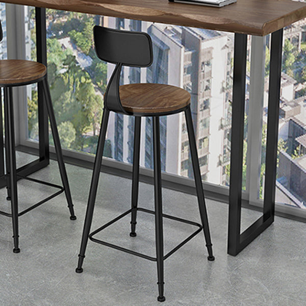 Modern Style Wood 1/2/3 Pieces Bar Table Set Rectangle Bar Table with Metal Legs Clearhalo 'Bar Furniture' 'furn' 'furn_home_bar_bar_sets' 'Furniture' 'Home Bars & Bar Sets' 'home_bar_bar_sets' 'Kitchen & Dining Furniture' 6687496