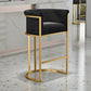 Glam Style Bar Set 1/3/5 Pieces Faux Marble Pub Table with Solid Back Stool Clearhalo 'Bar Furniture' 'furn' 'furn_home_bar_bar_sets' 'Furniture' 'Home Bars & Bar Sets' 'home_bar_bar_sets' 'Kitchen & Dining Furniture' 6687537