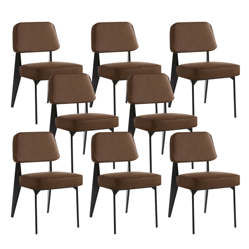 Sedie da pranzo in pelle PU Sedia da pranzo da pranzo in cucina contemporanea