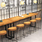 Modern Solid Wood Bar Table Rectangle Bar Table for Breakroom Use Clearhalo 'Bar Furniture' 'Bar Tables' 'bar_tables' 'furn' 'furn_bar_tables' 'Furniture' 'Kitchen & Dining Furniture' 6689423