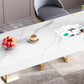 Sintered Stone Bistro Bar Table Rectangle White Bar Table with Storage Clearhalo 'Bar Furniture' 'Bar Tables' 'bar_tables' 'furn' 'furn_bar_tables' 'Furniture' 'Kitchen & Dining Furniture' 6689439