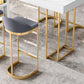 Sintered Stone Bistro Bar Table Rectangle White Bar Table with Storage Clearhalo 'Bar Furniture' 'Bar Tables' 'bar_tables' 'furn' 'furn_bar_tables' 'Furniture' 'Kitchen & Dining Furniture' 6689441