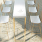 Solid Wood Counter Height Table White Top and Gold Base Bar Table Clearhalo 'Bar Furniture' 'Bar Tables' 'bar_tables' 'furn' 'furn_bar_tables' 'Furniture' 'Kitchen & Dining Furniture' 6689464