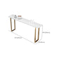 Solid Wood Counter Height Table White Top and Gold Base Bar Table Clearhalo 'Bar Furniture' 'Bar Tables' 'bar_tables' 'furn' 'furn_bar_tables' 'Furniture' 'Kitchen & Dining Furniture' 6689466