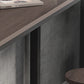 Industrial Wood Top Bar Table Rectangle Counter Height Dining Table