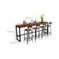 Industrial Style Bistro Bar Table Rectangle Solid Wood Bar Table for Dining Room Clearhalo 'Bar Furniture' 'Bar Tables' 'bar_tables' 'furn' 'furn_bar_tables' 'Furniture' 'Kitchen & Dining Furniture' 6689696
