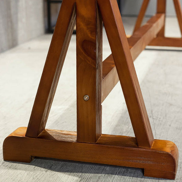 Modern Style Bistro Bar Table Rectangle Solid Wood Bar Table