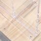 Table de bar moderne en acrylique et bois, table à hauteur de bar à double piédestal pour le salon