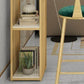 Glam Faux Marble Bar Height Table Rectangle Bar Dining Table with Storage Clearhalo 'Bar Furniture' 'Bar Tables' 'bar_tables' 'furn' 'furn_bar_tables' 'Furniture' 'Kitchen & Dining Furniture' 6689783