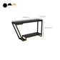 Glam Sintered Stone Bistro Bar Table Rectangle Metal Base Bar Table Clearhalo 'Bar Furniture' 'Bar Tables' 'bar_tables' 'furn' 'furn_bar_tables' 'Furniture' 'Kitchen & Dining Furniture' 6689807