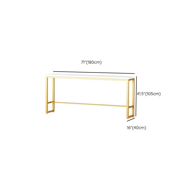 Pine Solid Wood Bar Height Table Glam Rectangle Indoor Bar Table Clearhalo 'Bar Furniture' 'Bar Tables' 'bar_tables' 'furn' 'furn_bar_tables' 'Furniture' 'Kitchen & Dining Furniture' 6689817