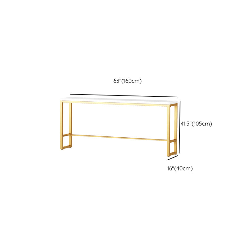 Pine Solid Wood Bar Height Table Glam Rectangle Indoor Bar Table Clearhalo 'Bar Furniture' 'Bar Tables' 'bar_tables' 'furn' 'furn_bar_tables' 'Furniture' 'Kitchen & Dining Furniture' 6689818