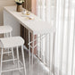 Modern White Bistro Bar Table Rectangle Solid Wood Bar Table for Home Clearhalo 'Bar Furniture' 'Bar Tables' 'bar_tables' 'furn' 'furn_bar_tables' 'Furniture' 'Kitchen & Dining Furniture' 6689829