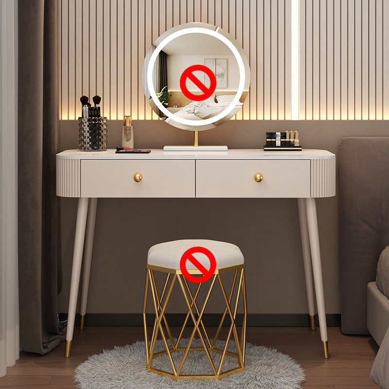 Tavolo da letto moderno a specchio illuminato tavolo da letto con cassetto