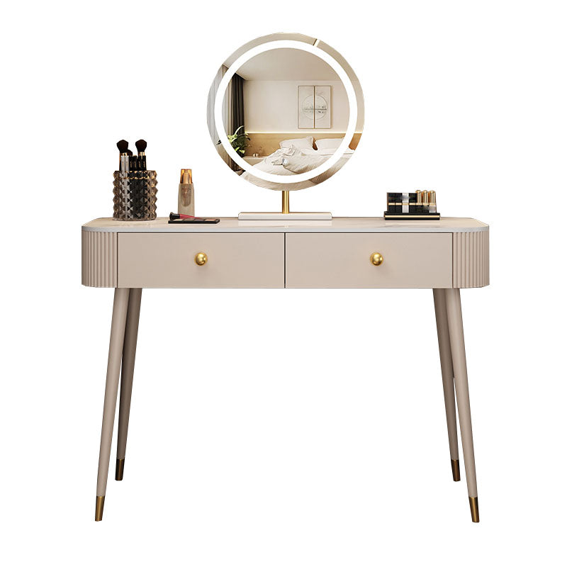 Tavolo da letto moderno a specchio illuminato tavolo da letto con cassetto