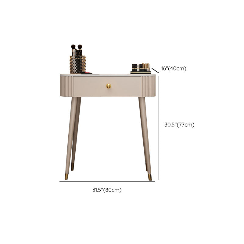 Tavolo da letto moderno a specchio illuminato tavolo da letto con cassetto