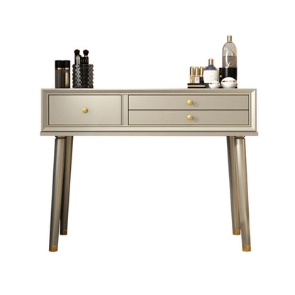 3 cassettes de tiroir bois avec table de maquillage et tabourets