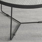 Contemporary Coffee Table Set Glass Round 2-Piece Coffee Cocktail Table Clearhalo 'Coffee & Accent Tables' 'Coffee Tables' 'coffee_tables' 'furn' 'furn_coffee_tables' 'Furniture' 'Living Room Furniture' 6691804