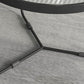 Contemporary Coffee Table Set Glass Round 2-Piece Coffee Cocktail Table Clearhalo 'Coffee & Accent Tables' 'Coffee Tables' 'coffee_tables' 'furn' 'furn_coffee_tables' 'Furniture' 'Living Room Furniture' 6691805