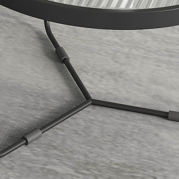 Contemporary Coffee Table Set Glass Round 2-Piece Coffee Cocktail Table Clearhalo 'Coffee & Accent Tables' 'Coffee Tables' 'coffee_tables' 'furn' 'furn_coffee_tables' 'Furniture' 'Living Room Furniture' 6691805