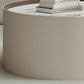 Contemporary Coffee Table Round Slate Drum Coffee Cocktail Table
