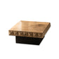 17"H Contemporary Coffee Table Solid Wood Pedestal Coffee Cocktail Table 44"L x 45"W x 18"H Clearhalo 'Coffee & Accent Tables' 'Coffee Tables' 'coffee_tables' 'furn' 'furn_coffee_tables' 'Furniture' 'Living Room Furniture' 6691926