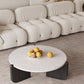 13"H eigentijdse salontafel 3 poten ronde koffiecocktailtafel