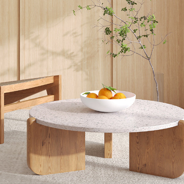 13"H eigentijdse salontafel 3 poten ronde koffiecocktailtafel