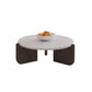 13"H eigentijdse salontafel 3 poten ronde koffiecocktailtafel
