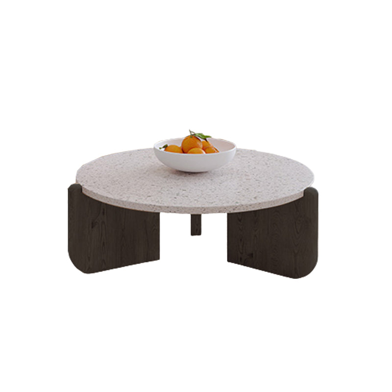 13"H eigentijdse salontafel 3 poten ronde koffiecocktailtafel
